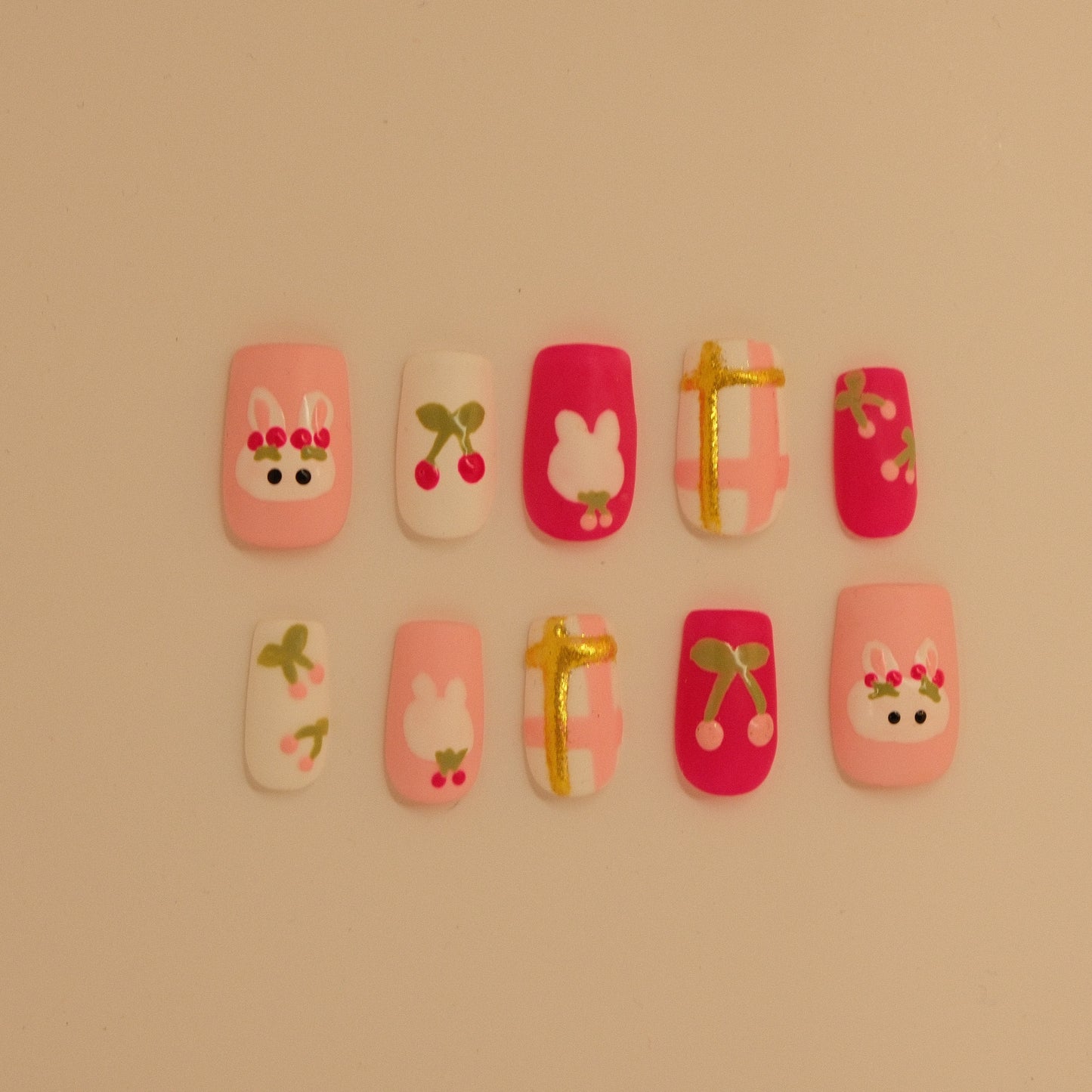 Little Cherries- Press ons nails