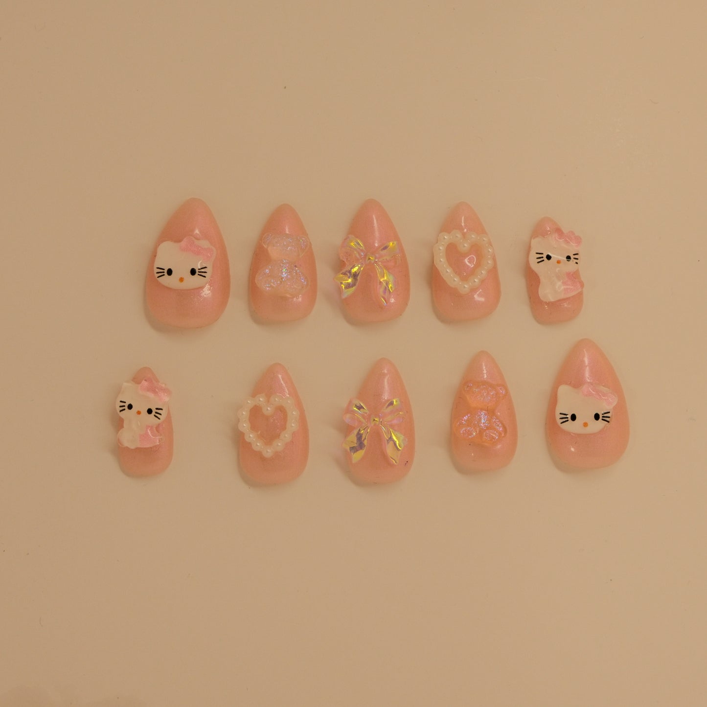 Kawaii Kitty- Press ons nails