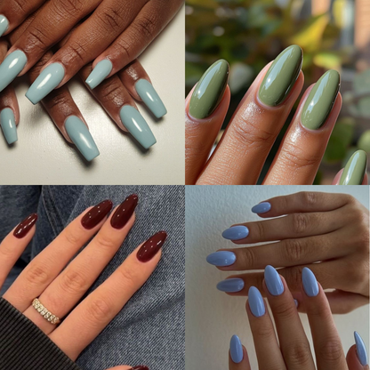 Solid Nail Color- Press ons nails