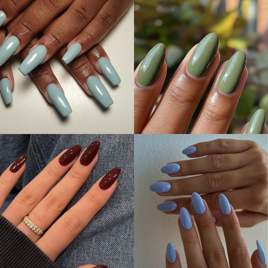 Solid Nail Color- Press ons nails