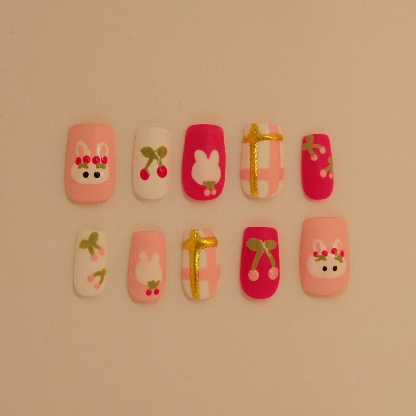 Little Cherries- Press ons nails